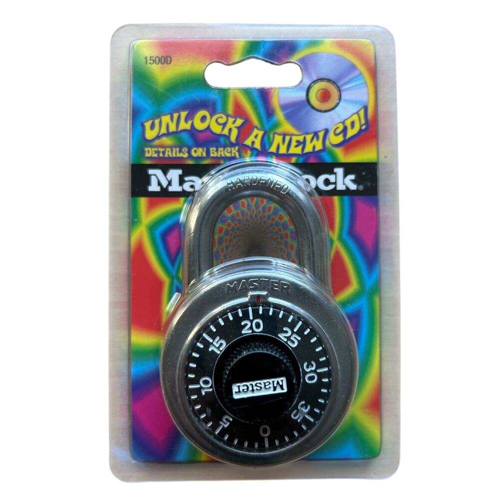 Vintage MASTER LOCK 1500D X-stream Sports Steel Combination Padlock - New